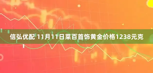 信弘优配 11月11日菜百首饰黄金价格1238元克