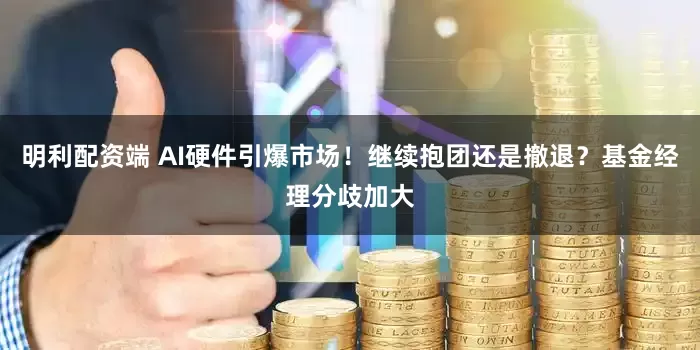 明利配资端 AI硬件引爆市场！继续抱团还是撤退？基金经理分歧加大